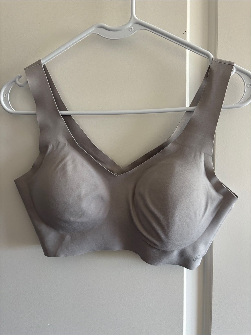 Honeylove Seamless V-Neck Wireless Bra - Taupe Gray
